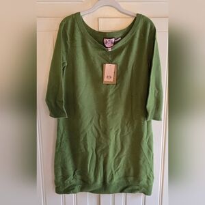 Juicy Couture Kelly Green Cashmere Sweater Dress
